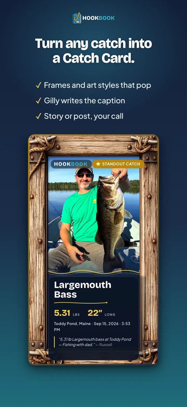 Turn any catch into a Catch Card, with frames and art styles